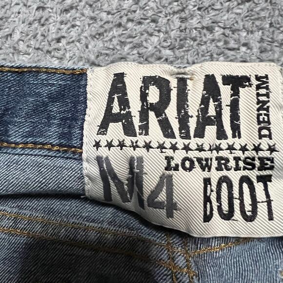 Ariat Jeans Mens 32 x32 M4 Low Rise Bootcut Weatern Work Blue - Picture 7 of 12